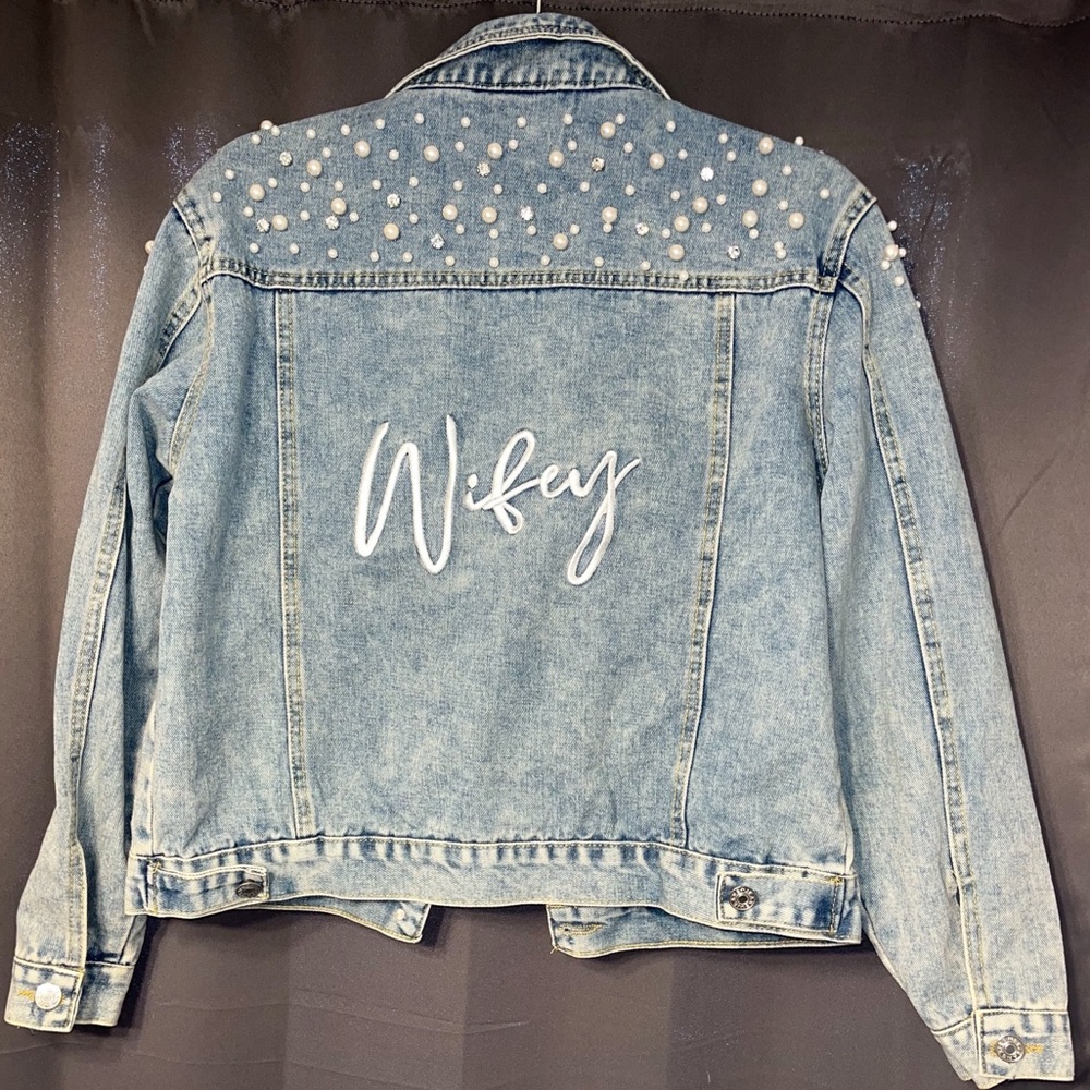 NWOT Jeweled Jean Jacket